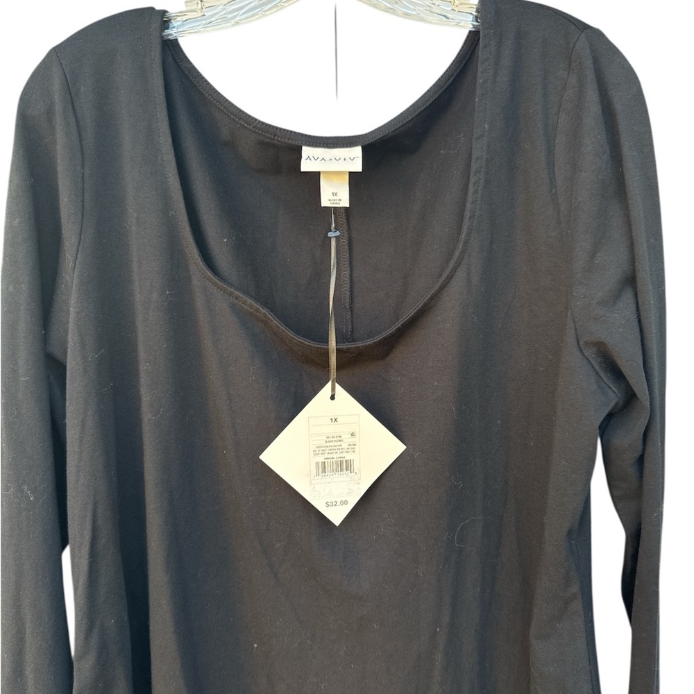 Woman’s Plus size Black Long Sleeve Maxi Dress nwt gift - Picture 5 of 7
